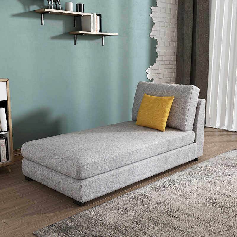 北欧全实木布艺沙发躺椅客厅人贵妃整装榻椅单人阳台美太妃小户型