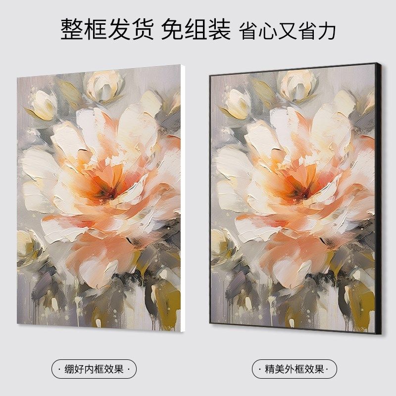 数字油画diy填色画花卉手工手绘填充油彩画解压治愈欧式装饰挂画