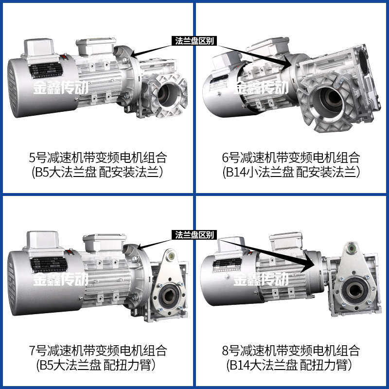 NMRV减速机带变频电机组合减速机减速机蜗杆涡轮RV减速机