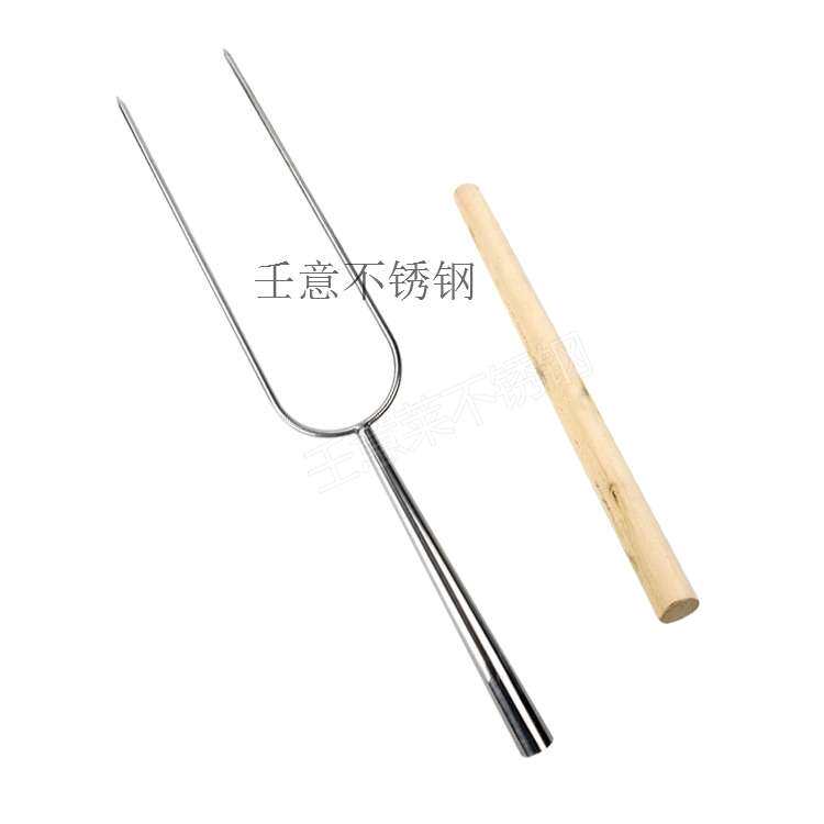 加粗烤乳猪叉子不锈钢羊腿烤炉肉专用叉烤鸡叉超长大号烧烤板鸭