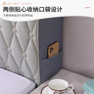 免洗床头套罩2024新款欧式包罩靠背布全皮木床保护加厚包套科技软