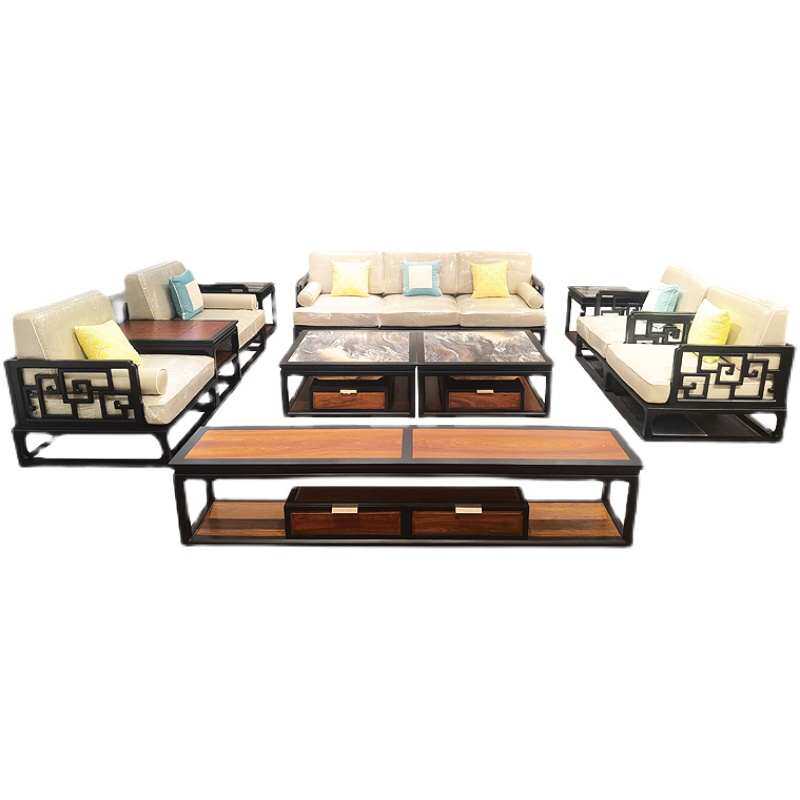 东方荟江南别院新中式紫檀弈沙发家具梨客厅沙发观苏红木别墅刺猬