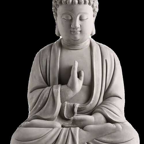 中式水泥释迦摩尼佛佛像半身佛头摆件庭院园艺摆设鱼缸造景装饰品