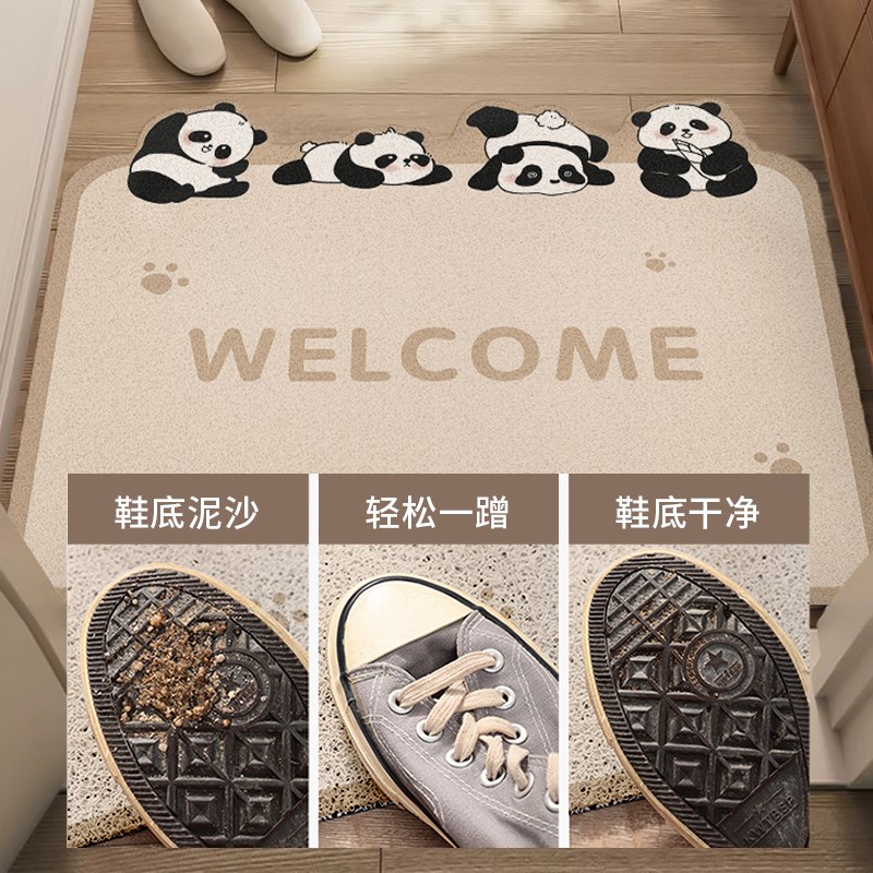 地垫入户门垫门口进门丝圈耐脏免洗pvc蹭土门垫玄关可裁剪地毯垫