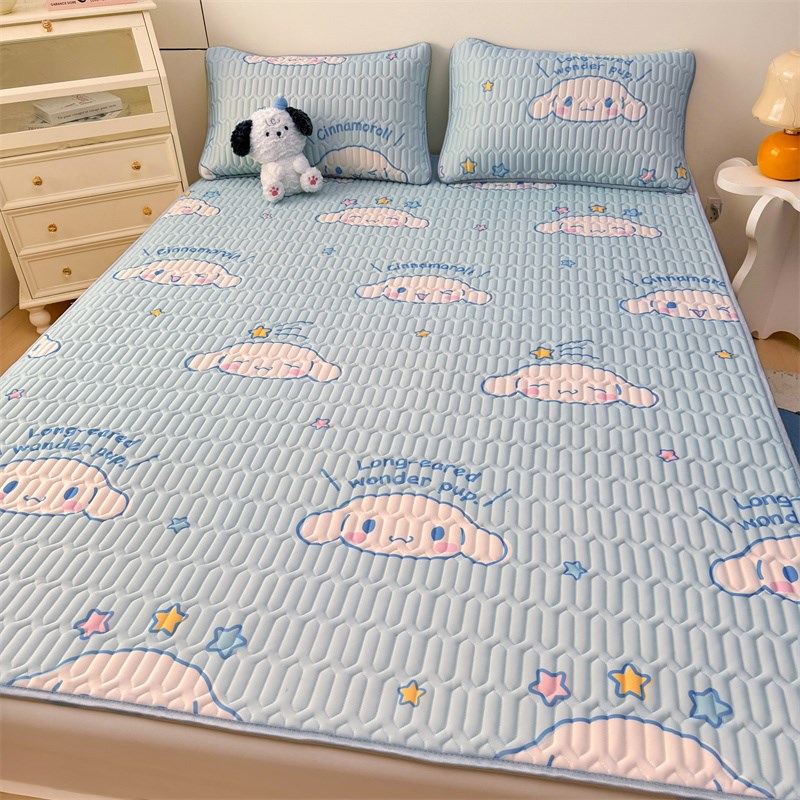 乳胶凉席冰丝席子三件套夏天软席床单学生宿舍单人