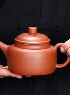 大红袍仿古西施壶名家半手工朱泥紫砂泡茶壶家用中式单壶德钟壶