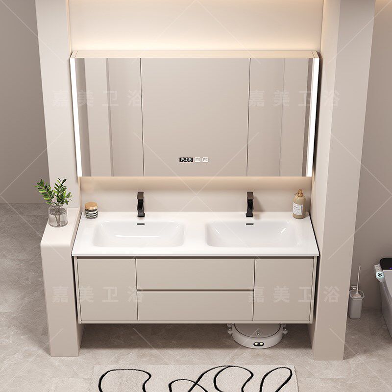 定制双盆浴室柜陶瓷一体盆125公分/128/135/138/145/148/155/洗漱