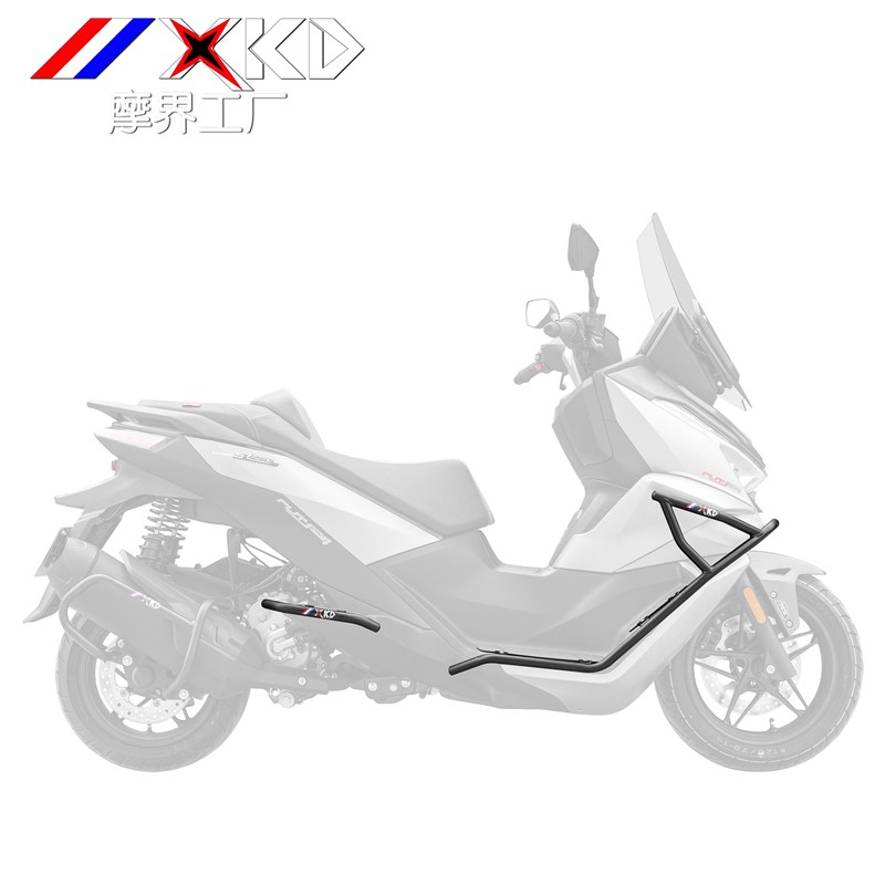 适用隆鑫无极SR0GT护杠保险杠铝合金尾架靠背防撞排气管杠