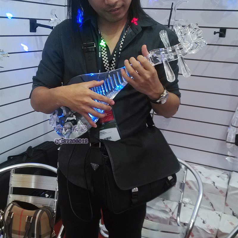 水晶柳琴,水晶电子柳琴,蓝光电子柳琴