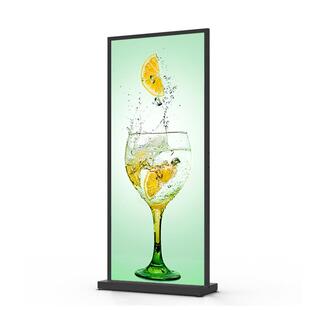 丽屏展架80x200防风门牌广告易拉宝kt展板双面板立式型80x180展示