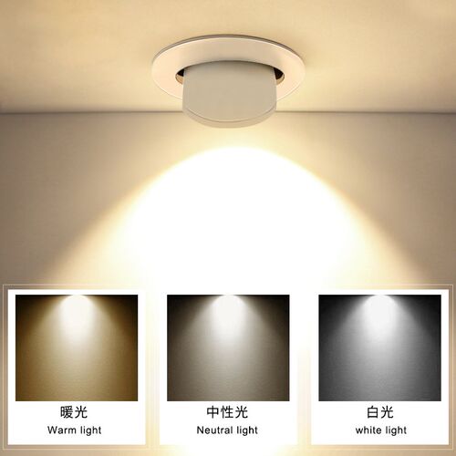 LED射灯象鼻灯嵌入式象鼻灯洗墙灯商场店铺商用家用可调角度筒灯