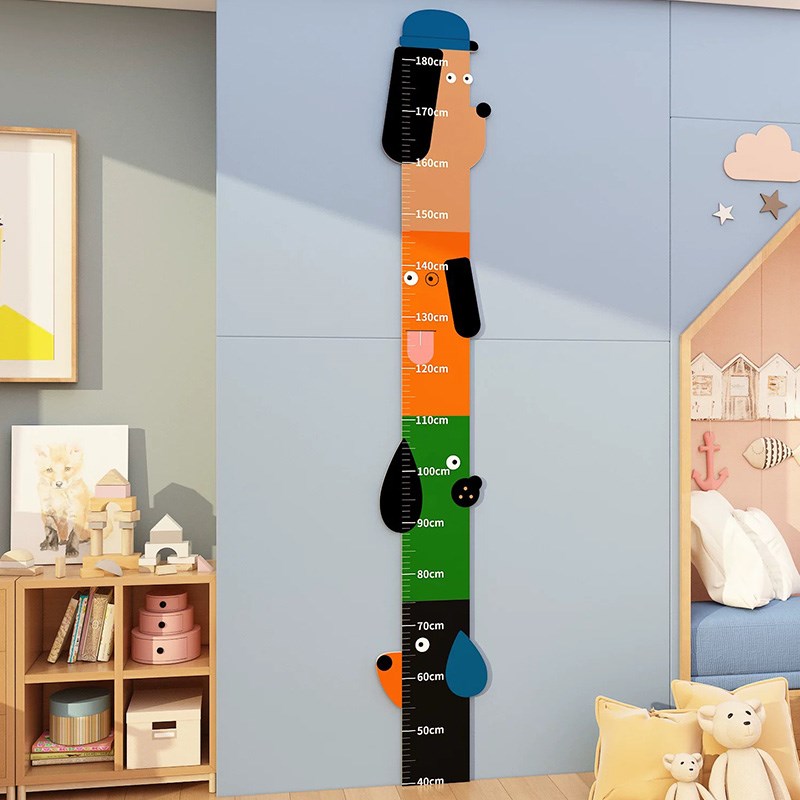 儿童房卡通身高尺装饰男女孩卧室房间立体墙贴玩具屋布置自粘贴画