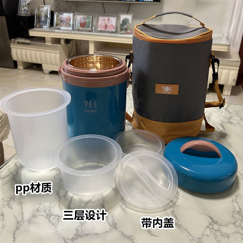 玻璃内胆保温饭盒老式款大容量热水暖壶饭瓶胆保温桶带饭提桶饭桶