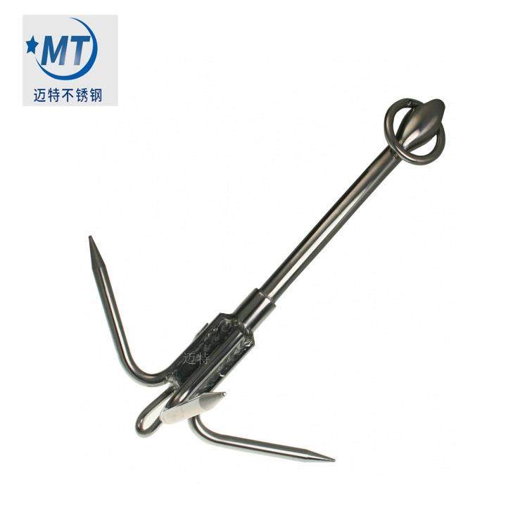 4爪锚金不钢折叠NBF锚船锈锚折叠锚小型锚船锚船用五配件