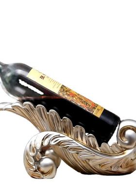 红酒摆件现代工艺艺术品创意设欧式摆客厅新架房柜酒装饰品DNB家