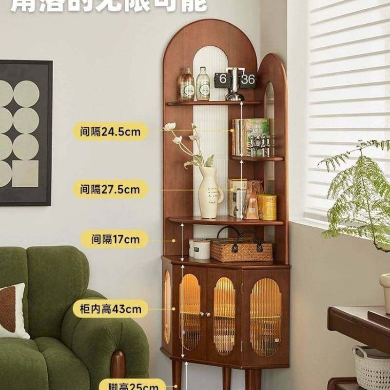实木转角置物架墙边角柜复古客厅拐角柜书架小户型角落收纳餐边柜,玩具/童车/益智/积木/模型,垂直悬浮玩具,淘宝优惠券,粉丝福利购,淘宝优惠卷