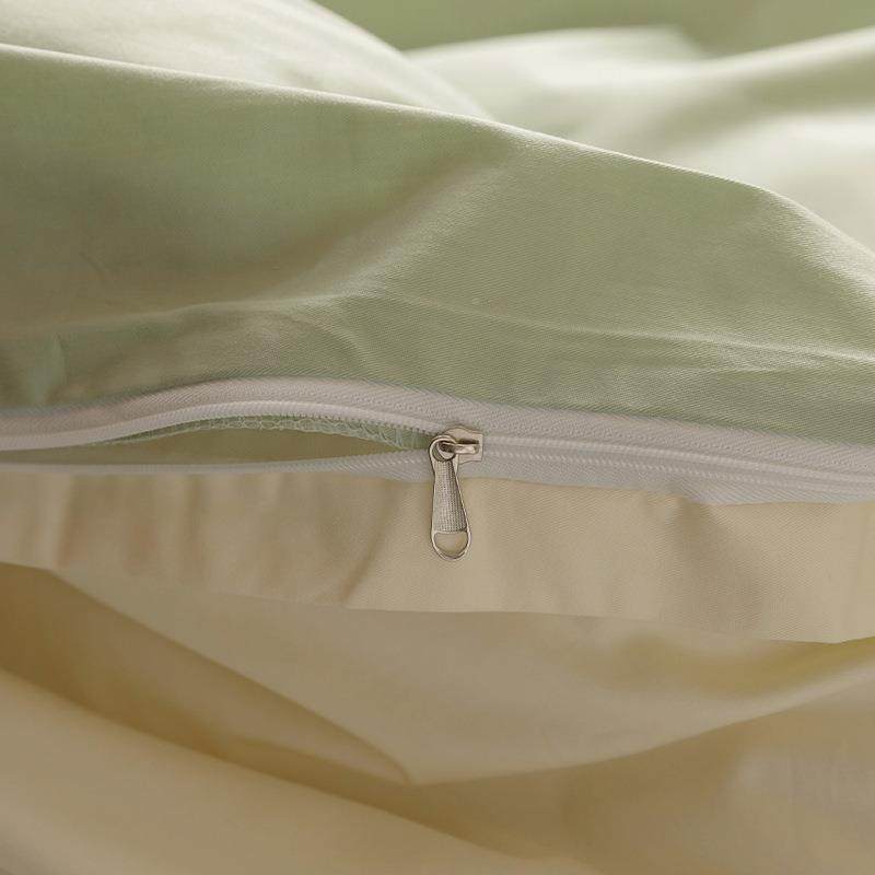 高端A类母级长100支贡缎绒棉KTT四件套纯色全棉床婴笠三件套纯棉