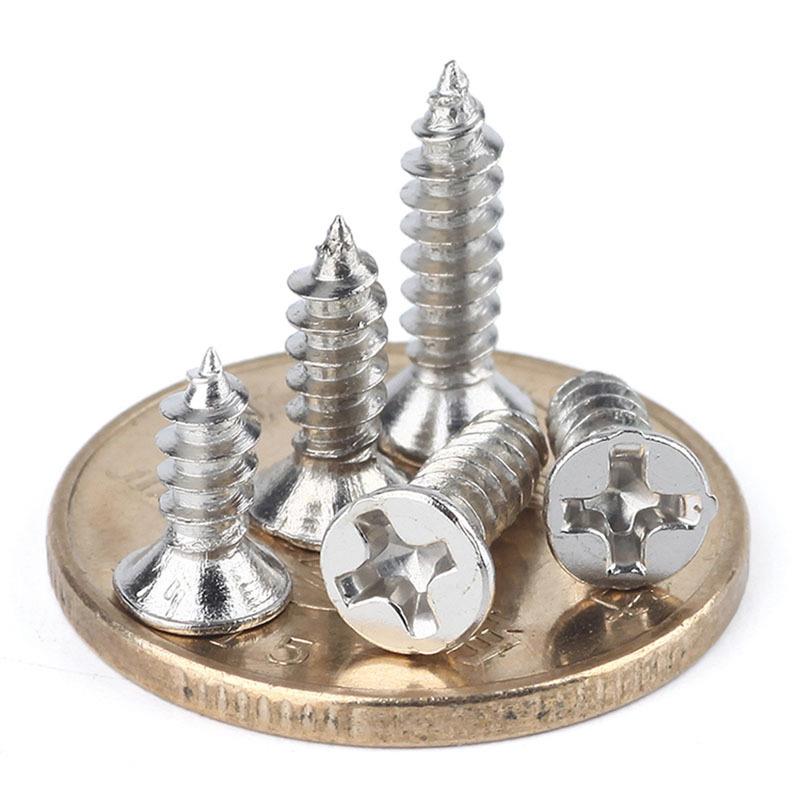 厂KA淬镀火镍加硬沉头自攻螺REV丝平自攻螺钉M2M|M.5|M4家头直售