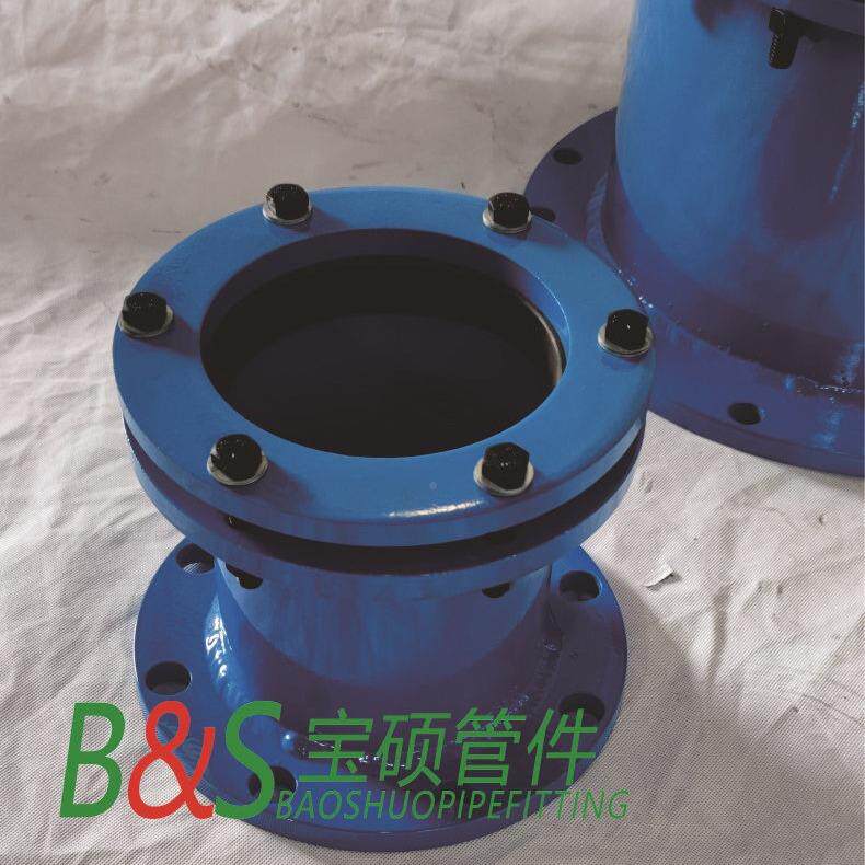 铅口铸铁连管双向接头钢法快兰连制接管件速接头法UCL兰接器补偿