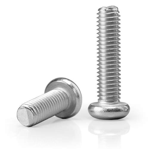 螺牙04不TUL锈钢十字圆头螺丝钉盘M头机螺栓加长平尾大丝4M5M6M8M