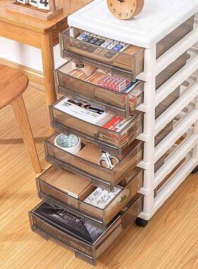 办公室抽KHC式收纳屉柜层桌下置物架多具a4文件文收纳盒桌面储物