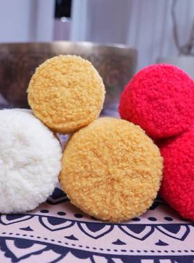 七彩铜锣敲棒羊毛毡敲棒颂钵棒彩色音钵棒音疗会大号FOL鼓槌棒