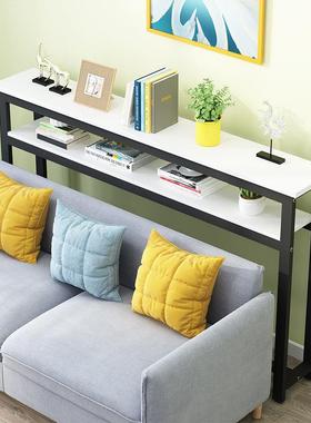 桌吧台小户型台长条书桌客阳厅靠墙长条桌简卧易窄桌室TRA靠窗电