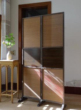 屏AL101869风座屏入玄关隔简断实木竹子屏风中式约屏现户代座室内
