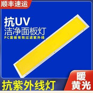 抗UV300x1200洁净灯暖黄光超ED净钢化平板灯彩板无薄TOV尘L车间明