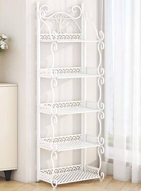 家厨用加厚铁艺多层AAQ置物室架落地浴卫折生间脸盆架房可叠收纳