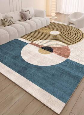 PR底圈绒厅地毯茶几耐毯卧室简客约线条家用地QLO垫网红T脏