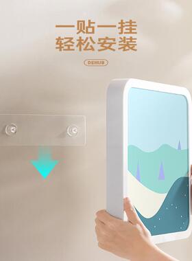 纳浴室衣服防水免打孔壁画箱放卫收生间壁挂折叠收AL102108纳柜置