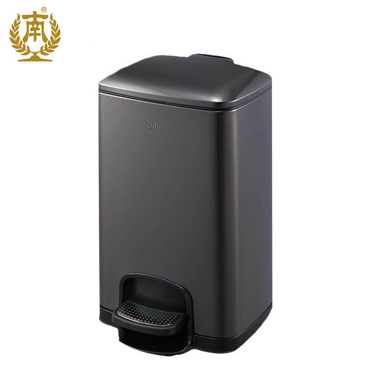 长方形脚桶不锈钢厨房5卫生桶酒店客房垃圾卫生间踏脚踏桶桶-方形