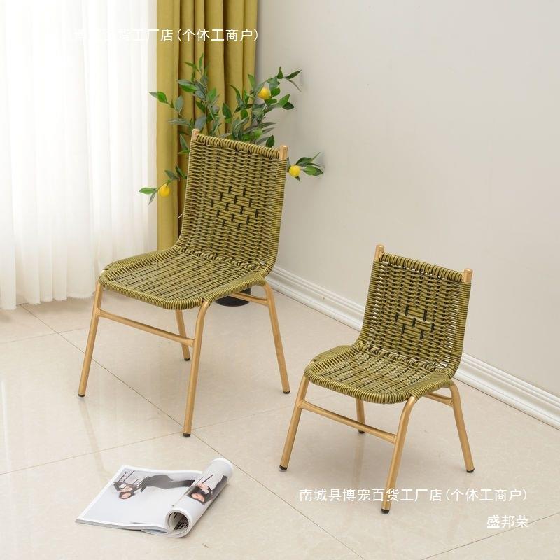 藤家椅子小靠背椅滕子藤椅用椅椅仿餐无品牌/椅单人矮小号腾椅阳