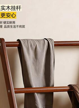 木落地衣帽架家挂用卧室衣44700架实可折叠的衣架晚上床边放衣服