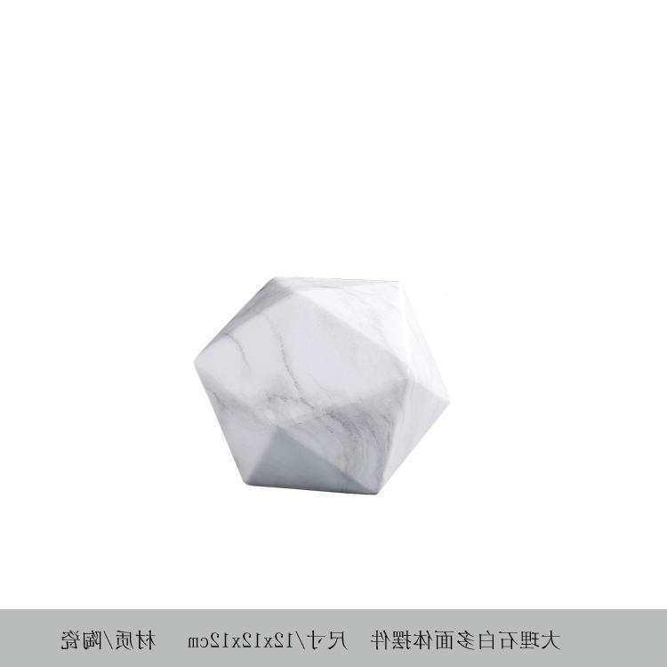 2示4种桌立体几何造型饰大F87T9HS5理石摆台拍摄道具品展台托盘摆