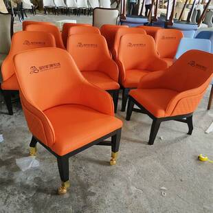 澳门赌场百家乐贵宾万向轮转椅赌桌椅子娱乐场所商用椅软包高靠背