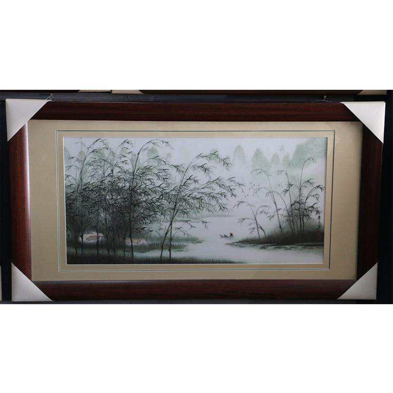 厂家生产苏绣成仙706品挂画客厅书房办室公装带框饰画手工鹤刺绣