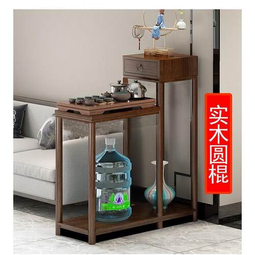茶几实木边几角茶几中式实木茶台仿小架桌轻奢博古架摆件玄STO关