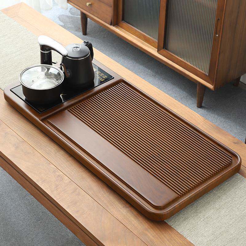 21312412全自动竹制茶托盘茶带电磁炉一体茶台海茶具套装用家客厅