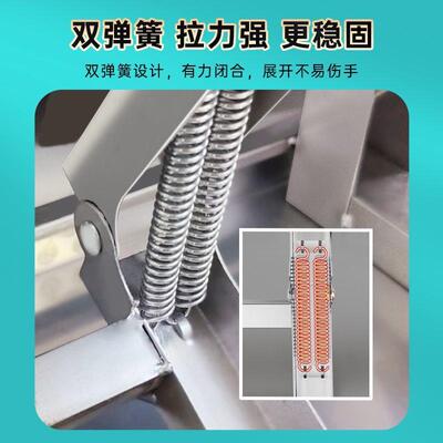 3叠04不形锈钢折桌圆桌转盘PWR饭店大排档流席摆摊家用吃饭圆餐水