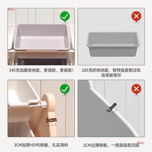 儿WYT童具理收纳架置架收纳储物柜玩宝宝玩具物整书架可跨殳穮