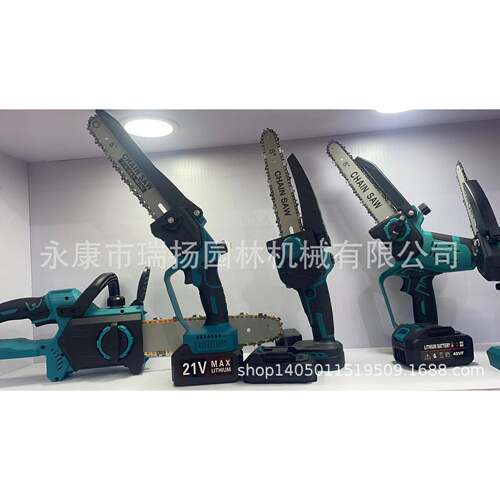 便携式提锂电锯电动汽油891式锯美塑带手盒手持砍切割机木