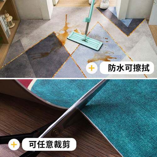BB4新厅中PVC入户门地垫可KRH擦免洗C脚垫可裁剪家用式门防