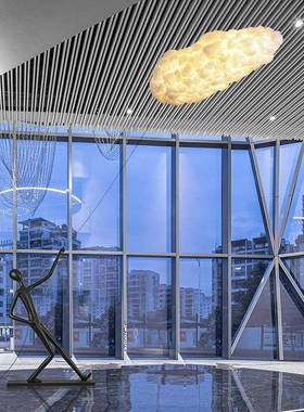 创意云朵灯人NH231028形雕塑落地大奢摆摆件大轻堂售楼部酒店艺术