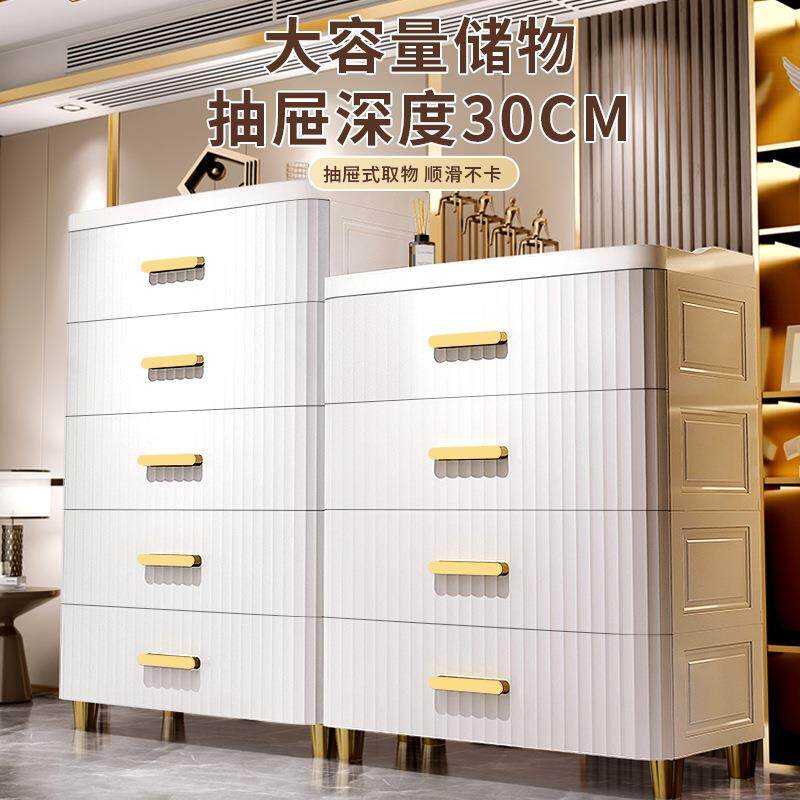 多功能屉式收纳HZO柜儿童宝宝衣柜抽储物整杂物卧室客厅柜床头理