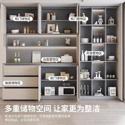 厅木餐边柜一体JFS靠墙厅客置物柜现代简约餐茶实水柜酒柜储物柜