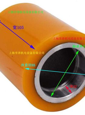 林德电动叉车前轮无品牌/载轮85105轮×重12Linde滚聚氨×酯包胶