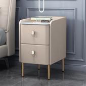 式 轻小实木床头柜意超窄M9YS25cm现代简约网奢红型岩板柜