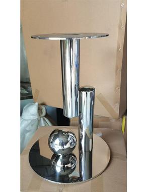 圆形茶VJB几组合岩板大理石客厅茶座几腿脚底用沙发奢石家圆边几